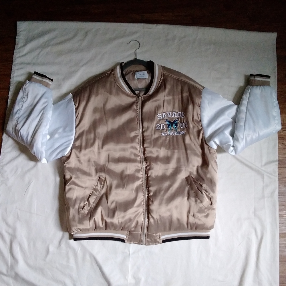 Savage Satin Bomber Jacket